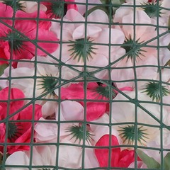 4pcs Flower Panels Artificial Flowers Wall Home Decor Wedding Party Background