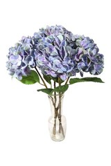Larksilk Blue Artificial Hydrangea 1 Stems ? Realistic Faux Silk Flowers for …