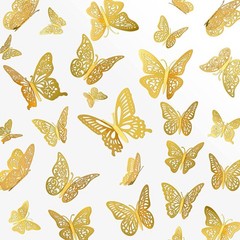 48 Pcs 3D Gold Wall Butterfly Set – 4 Styles, 3 Sizes for Wedding & Birthday …