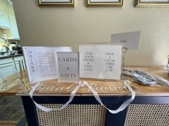 Wedding Decor Set, Frames, Easels, Reserved Signs, Table Number Holders