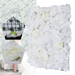 23″ x 15″ Silk Artificial Hydrangea Flower Wall Panels Wedding Decoration 6Pcs