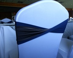 94 Navy Blue Stretch Sash Bands