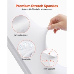 Uimoso 12PCS White Spandex Chair Covers for Weddings, Parties, and Dining Events