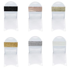 Your Chair Covers – 10 Pack Stretch Spandex Glitz Sequin Bands