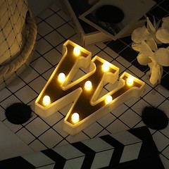 6″ tall GOLD W LED Lighted Marquee Letters Sign Party Wedding Events Decorations