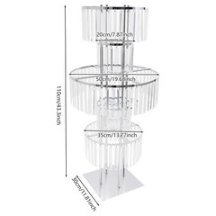 5 Tier Round Flower Stand for Wedding Reception Birthday Party Events Home Decor