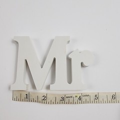 Mr and Mrs Wedding Wooden Sign Wood Letters Decor Table Top Standing Party Props