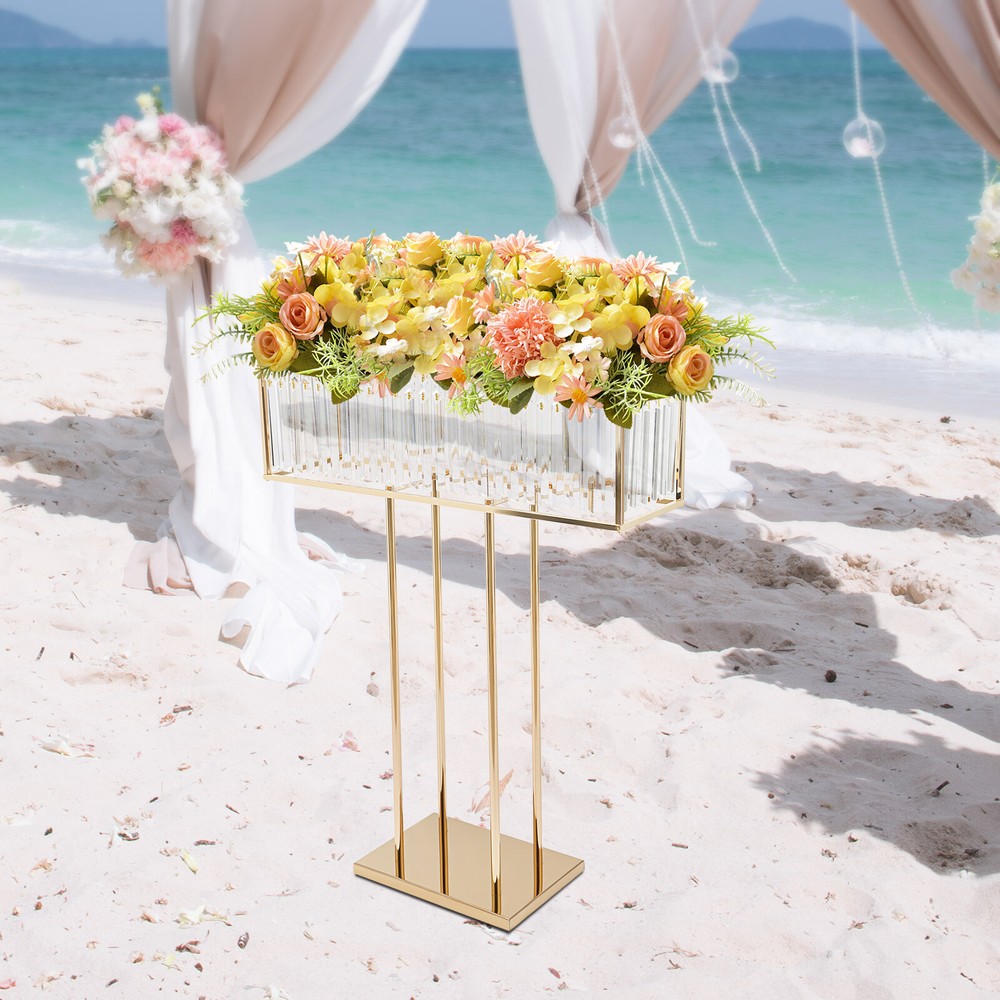 Wedding Flower Stand, Wedding Crystal Flower Stand, Crystal Flower Stand