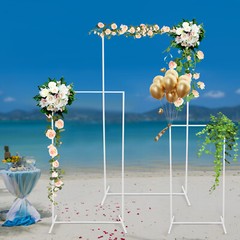 Rectangular Metal Backdrop Stand Rectangular Balloon Frame, Metal Backdrop Stand