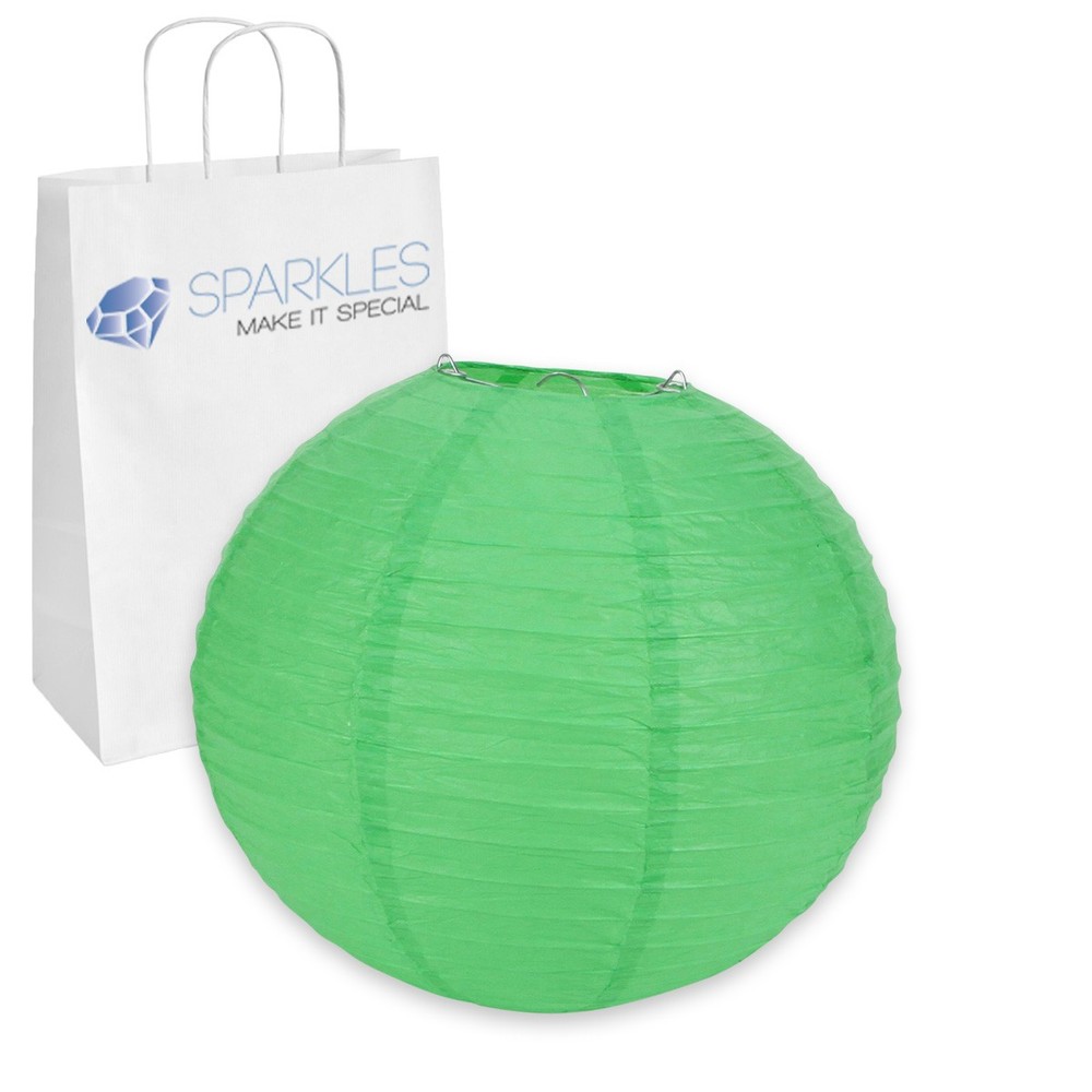 20 pcs 6″ inch Chinese Paper Lantern – Green – Wedding Party Event Decoratio de