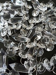 60pcs Clear Acrylic Crystal Ice Drop Beads Wedding Party Decor Hanging Garland