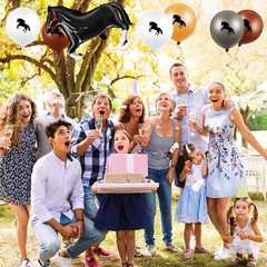 Threan 44 Pcs Horse Party Decoration Including 12 Inch Horse Latex Balloon 30…