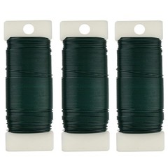 3 Pack Flexible Green Wire – 118 Yards, 22 Gauge, Paddle for