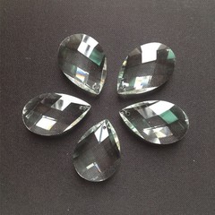 100PCS 38MM K9 Clear Crystal Prisms Ornament Suncatcher Pendant Lamp Light Parts