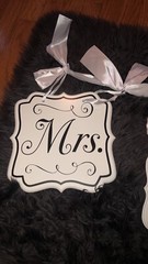 Set Of 2 Mr And Mrs Hanging Plaques
