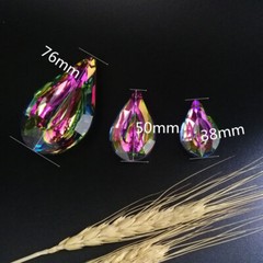 10pcs Rainbow Color Crystal SunCatcher Chandelier Lamp Prisms Home Part Hanging