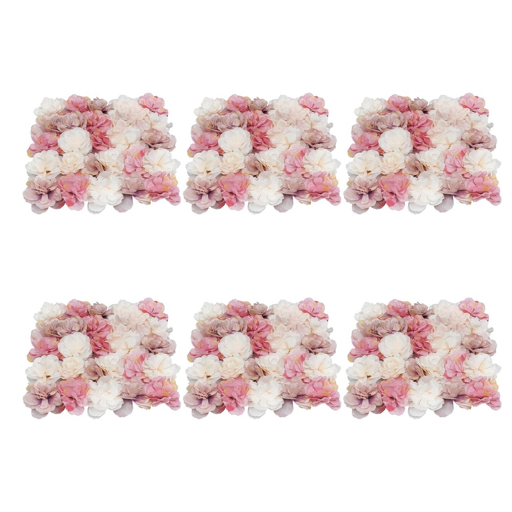 Artificial Flower Wall Panels Wedding Home Decor Backdrop Floral Backgrounds