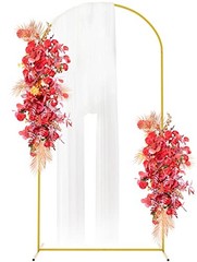 7.2x4FT Metal Arch Backdrop Stand Wedding Arched Frame for 7.2x4FT(HxW) Gold
