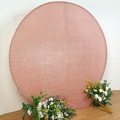 ROSE GOLD 7.5 ft Metallic Spandex STAND COVER Wedding Decorations Party Events