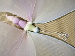 3-PASTEL SPARKLY BUTTERFLIES 22″-17″-14″ PARTY,WEDDINGS-HOME DECOR