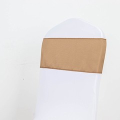 10 TAUPE Polyester CHAIR SASHES Ties Bows Wedding Party Ceremony Decorations