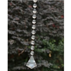 10pcs Diamond Crystal Glass Clear Chandelier Drop Pendants Wedding Table Décor