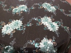 5 Flower Mesh Table Overlay High quality 54″ X 54″ Square Tablecloth 2 colors