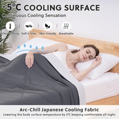 HOMFINE Cooling Comforter Japanese Double-Sided Cold Tech Fabric Co… Fast Ship