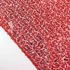 2 RED 8ft x 2ft Sequined Backdrop Curtain with Rod Pockets Wedding Decorations