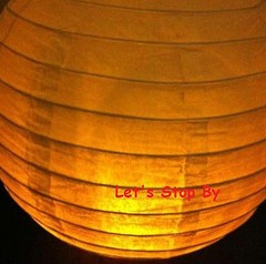 6 pc White 10″ Paper Chinese Lantern 6 pc LED YELLOW Light Wedding Decoration