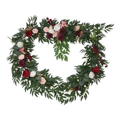 Multicolor Artificial Floral Garland 9ft For Wedding Home Party Decoration