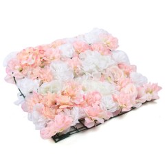6 Pcs Artificial Silk Flower Wall Panel Floral Backdrop Party Wedding Decoration