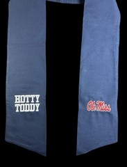 Ole Miss Hotty Toddy Cotton Wreath Sash (2 Logos) 24k Stitch