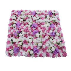 Wedding Party Artificial Waterproof Flower Wall Durable Bouquet Background 60X40