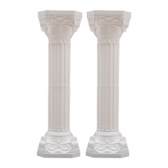 2Pcs Wedding Roman Column Wedding Landscaping Roman Pillar Flowerpot Stand Decor