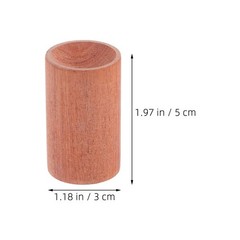 Natural Wood Mini Cylinder Stand for Essential Oil Display Aromatherapy Holder