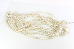 Faux Pearl Beads Beaded Decorations 13 Strands – Metal Wire – 20″ Long each