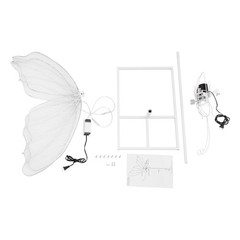 Electric Butterfly Floor Lamp Wedding Decor Standing Lamp LED Warm Light 80 cm