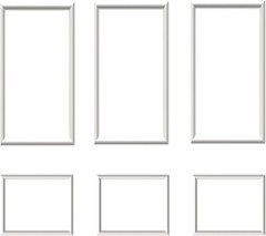 Premade Wainscoting Panels Wall Molding Kit – Picture Frame Trim, 6-Frame Panel