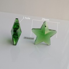 10PCS 29mm Star 6Color Crystal Prisms Pendants Bead SunCatcher Charms Ornament