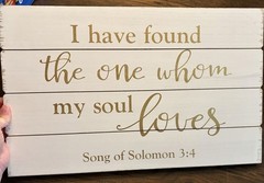 Song Of Solomon 3:4 18.86 x 11.73 In. Hobby Lobby His &Hers Wooden Wedding Sign
