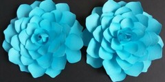 Paper Flowers Wedding Party DIY Nursery Wall Decor Shower Rose 2 Pieces