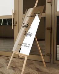 Silver Mirror Acrylic Welcome Wedding Sign – Wedding Signage – Wedding Decor