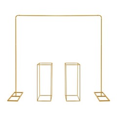 Gold Balloon Stand with Flower Stands Metal Wedding Stand Wedding Backdrop