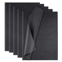 Phinus 30 Sheets Gift Bag Tissue Paper, 20 x 14 1 sheet (Pack of 30), Black