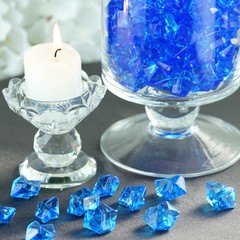 900 Acrylic LARGE Ice Faux Crystal Pieces Wedding CENTERPIECES Filler Decoration