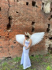 Headdress Wings Photo Props Costume Cosplay Wedding Carnival Christmas Angel