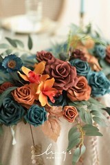 Ling’s Moment 9FT Flower Garland for Backdrop Decoration – Fall Wedding Arch …