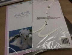 MODERN ROMANCE WHITE BRIDAL BELLS, CONTAINS 2 IN EACH PACKAGE
