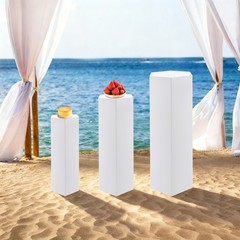 3Pcs Acrylic Display Stand Cake Flower Pedestal Stand For Party Wedding Retail
